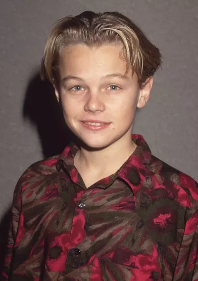 L'acteur Leonardo DiCaprio jeune.