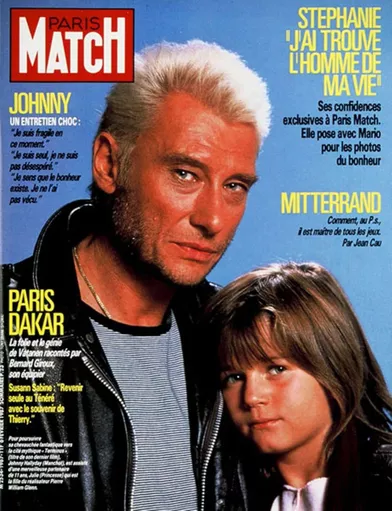 Johnny Hallyday en couverture de Paris Match