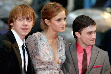 Rupert Grint, Emma Watson et Daniel Radcliffeà l'avant-première du film «Harry Potter et le Prince de sang-mêlé» à Londres en juillet 2009