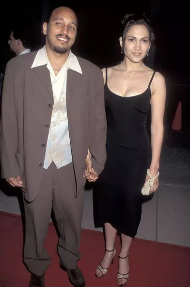 David Cruz et Jennifer Lopez à la première du film «My Family» à Hollywood en avril 1995. Le couple s'est fréquenté pendant plusieurs années entre les années 1980 et 1990.