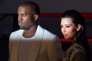 Kanye West et Kim Kardashian le 23 mai 2012 à Cannes.