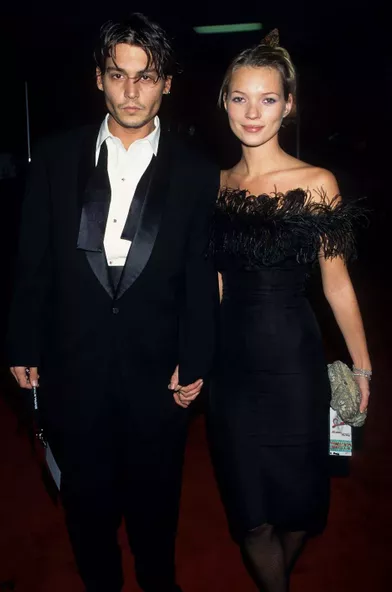 Johnny Depp and Kate Moss dans les années 90.