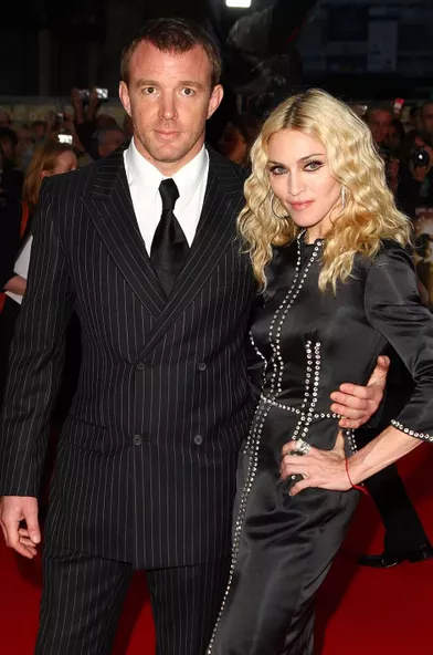 Guy Ritchie et Madonna en 2008.Le couple s'est marié et a eu deux fils, Rocco et David.