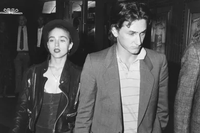 Madonna et Sean Penn en 1987.Les deux stars ont été mariées entre 1985 et 1989.