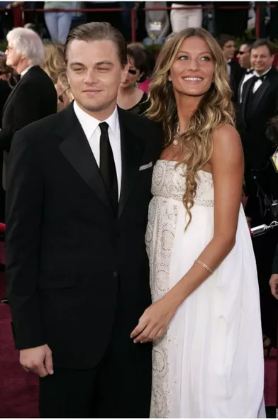 Leonardo DiCaprio et Gisele Bündchen en 2005. Ils se sont séparés en 2005 après cinq ans de relation.
