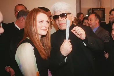 Avec Julianne Moore en 2000