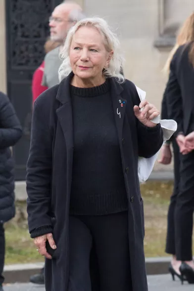 Agnès Baux obsèques d'Agnès Varda au cimetière du Montparnasse à Paris le 2 avril 2019