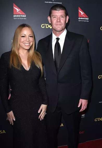 Mariah Carey et James Packer en 2016.
