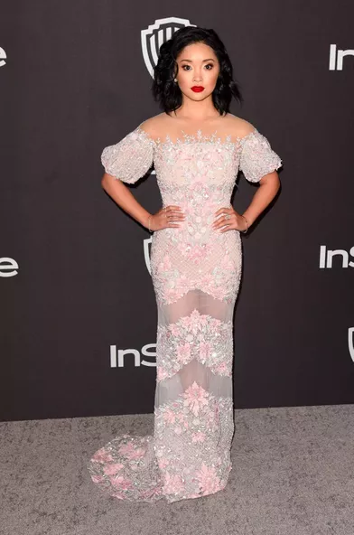 Lana Condor à l'after-party In Style &amp; Warner Bros, dimanche 6 janvier
