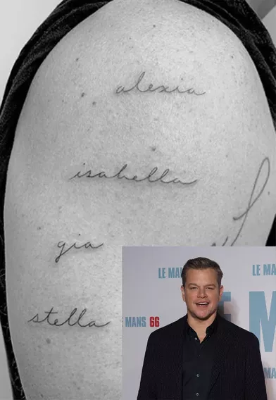 Les Stars Tatouees Des Noms De Leurs Enfants