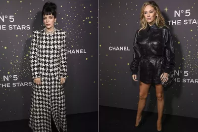 Lily Allen et Dylan Penn à la soirée «Chanel N°5 in the Stars»﻿à New York le 5 novembre 2021