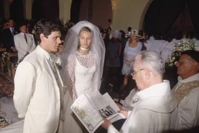 Marc Lavoine et SarahPoniatowski se marient en 1995.