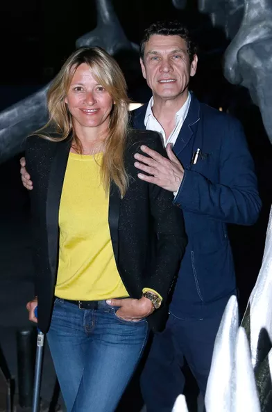 Marc Lavoine et SarahPoniatowski en 2016.