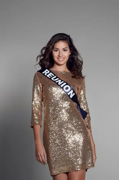 Miss Réunion,Ambre Nguyen, 19 ans, mesure 1,77m.