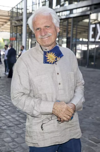 Yann Arthus-Bertrandà l'exposition Jam Capsule à la Villette à Paris le 22 juin 2020