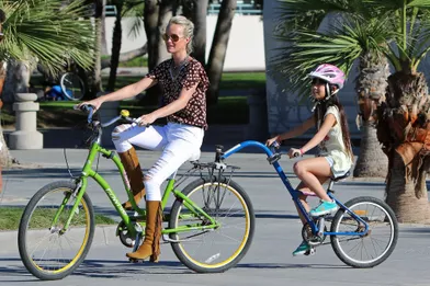 Balade à vélo avec Jade et Joy