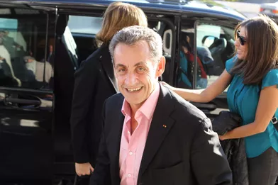 Nicolas Sarkozy et Carla Bruni: deux amoureux à Athènes, le 22 octobre 2017.