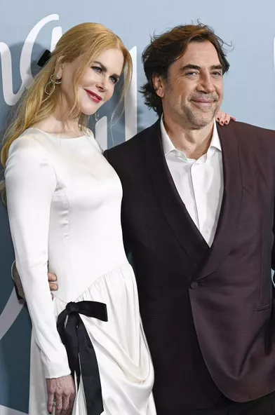 Nicole Kidman et Javier Bardem lors de l'avant-premièrede «Being the Ricardos» le 2 décembre 2021 à New York.