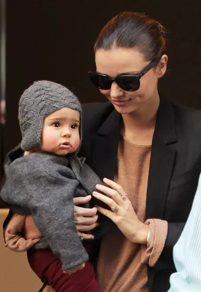 Miranda Kerr et son fils Flynn à New York en 2011