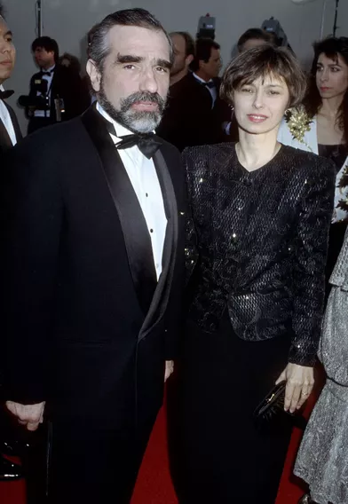 Martin Scorsese (avec son épouse d'alors Barbara De Fina) aux Oscars en1990