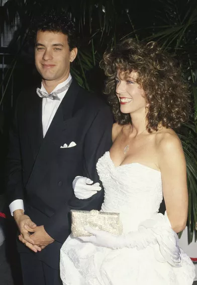 Tom Hanks (avec son épouse Rita Wilson) aux Oscars en1987