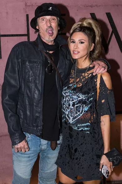 Tommy Lee avec son épouse Brittany Furlanà Los Angeles le 4 novembre 2021