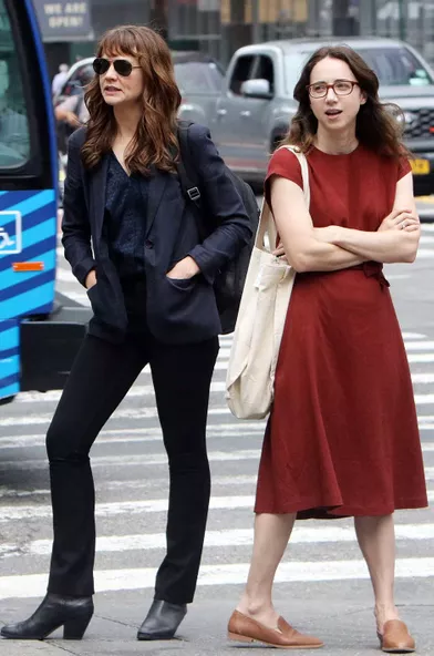 Carey Mulligan et Zoe Kazan à New York le 17 août 2021.