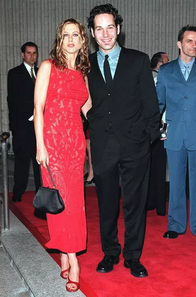 Paul Rudd et Jennifer Aniston le 9 avril 1998 lors de l'avant-première du film«The object of my affliction» à Los Angeles.