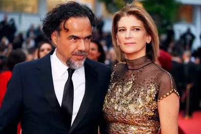 Alejandro Gonzalez Inarritu et sa femme.