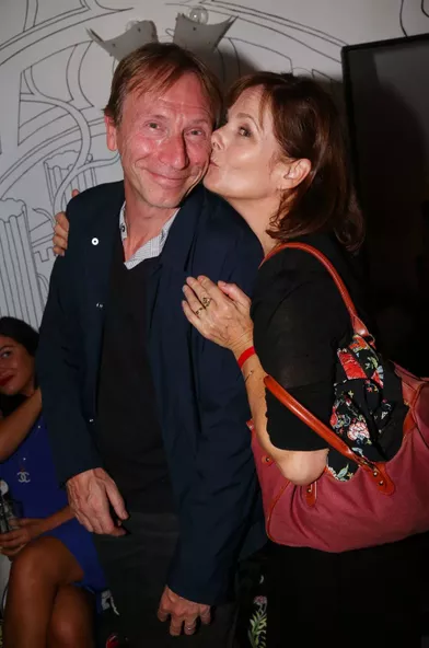 Thierry Ragueneau et Cécilia Hornus lors de la fete d'anniversaire pour les 30 ans de Dounia Coesens au Montana a Paris, le 20 Septembre 2018