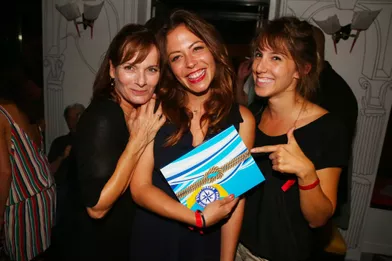 Cécilia Hornus, Dounia Coesens et Léa Francois lors de la fete d'anniversaire pour les 30 ans de Dounia Coesens au Montana a Paris, le 20 Septembre 2018