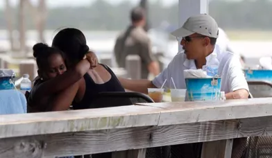 Famille Obama: détente et travail en Floride