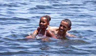 Famille Obama: détente et travail en Floride