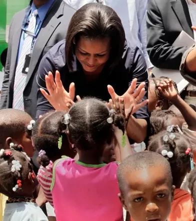 Le premier voyage officiel de Michelle Obama