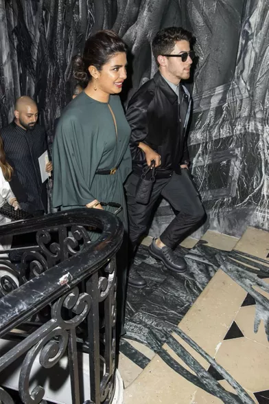 Priyanka Chopra et son mari Nick Jonas à Paris, le 1er juillet 2019