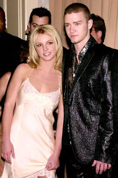 Britney Spears et Justin Timberlake lors d'une soirée à Los Angeles en avril 2001