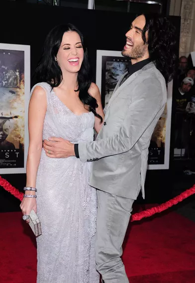Katy Perry et Russell Brand à l'avant-première du film «La Tempête» à Hollywood en décembre 2010