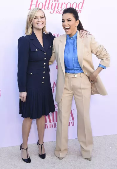 Reese Witherspoon et Eva Longoriaau gala «Hollywood Reporter's Women in Entertainment» à Los Angeles le 10 décembre 2019