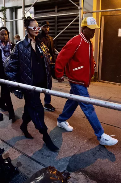 Rihanna et ASAP Rocky à New York le 2 décembre 2021