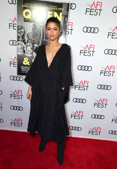 Zendaya(en robeImane Ayissi) à la première du film «Queen &amp; Slim» lors de l'AFI Fest à Los Angeles le 14 novembre 2019