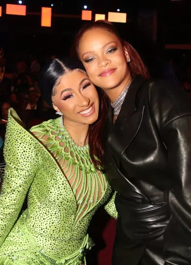 Cardi B et Rihanna aux BET Awards à Los Angeles le 23 juin 2019