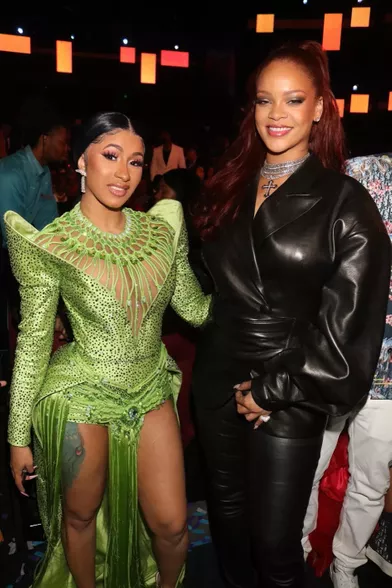 Cardi B et Rihanna aux BET Awards à Los Angeles le 23 juin 2019