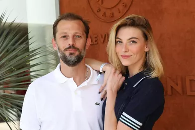 Nicolas Duvauchelle et Chloé Royà Roland-Garros le 13 juin 2021