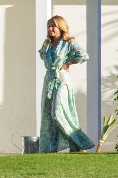 Florence Pugh sur le tournage du film «Don't Worry Darling» à Palm Springs le 1er décembre 2020