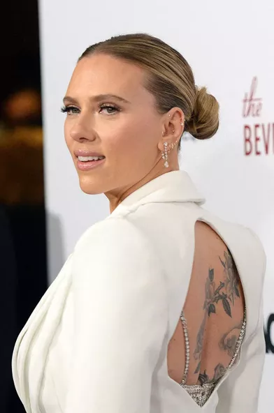 Scarlett Johansson lors de la 35ème cérémoniedes «American Cinematheque Awards» à Los Angeles le 18 novembre 2021.
