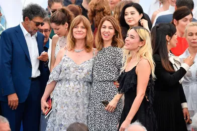En 2017, pour le 70ème Festival de Cannes, Sofia Coppola pose pour la photo des palmés.