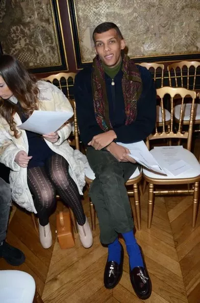 Stromae, dandy de la Fashion Week de Paris