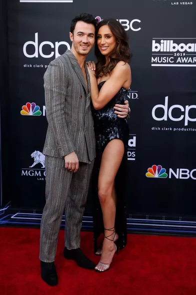Kevin et Danielle Jonasaux Billboard Music Awards le 1er mai 2019 à Las Vegas