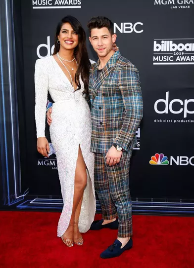 Priyanka Chopra et Nick Jonasaux Billboard Music Awards le 1er mai 2019 à Las Vegas