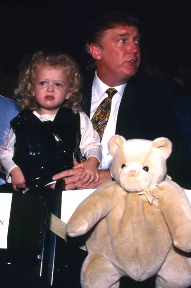 Donald Trump et sa fille Tiffany en 1995.
